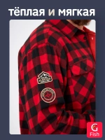 Мужская рубашка фланелевая Alaskan красная клетка S