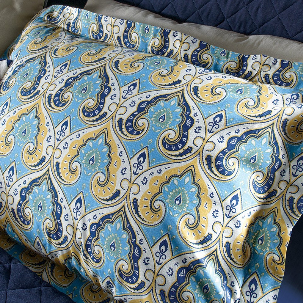 Постельное белье 2 спальное евро Casual Avenue Portofino голубое Турция фото