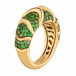 Кольцо с Цаворитами, R0186-0/33