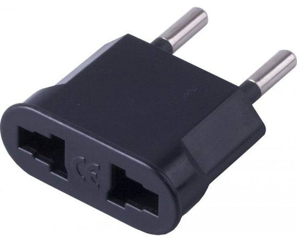 Переходник сетевой STEKKER ADP6-03-20 Tefal б/з 250V, 6A полипропилен, черный, 5 шт.