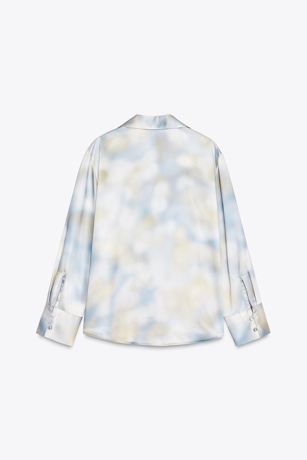 ZARA РУБАШКА ИЗ САТИНА С ПРИНТОМ ТАЙ-ДАЙ, РАЗНОЦВЕТНЫЙ