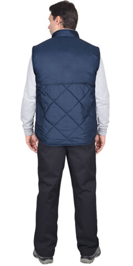 Жилет "ЕВРОПА" удлиненный (на подкладке флис) синий