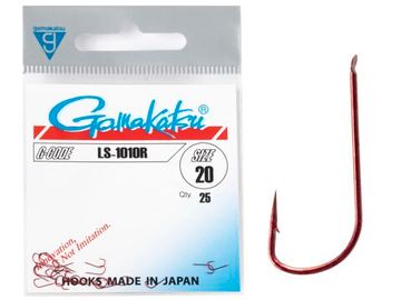 Крючки Gamakatsu LS-1010R HOOKS RED разм. 20 25шт.