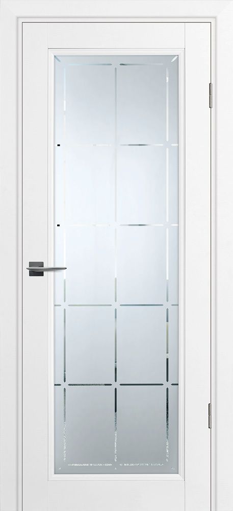 Дверь PSU-35 / Цвет Белый / Сатинат, гравированное / Двери PROFILO PORTE