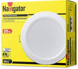 Светильник Navigator 94 837 NDL-P1-20W-840-WH-LED (аналог Downlight КЛЛ2х18 d170