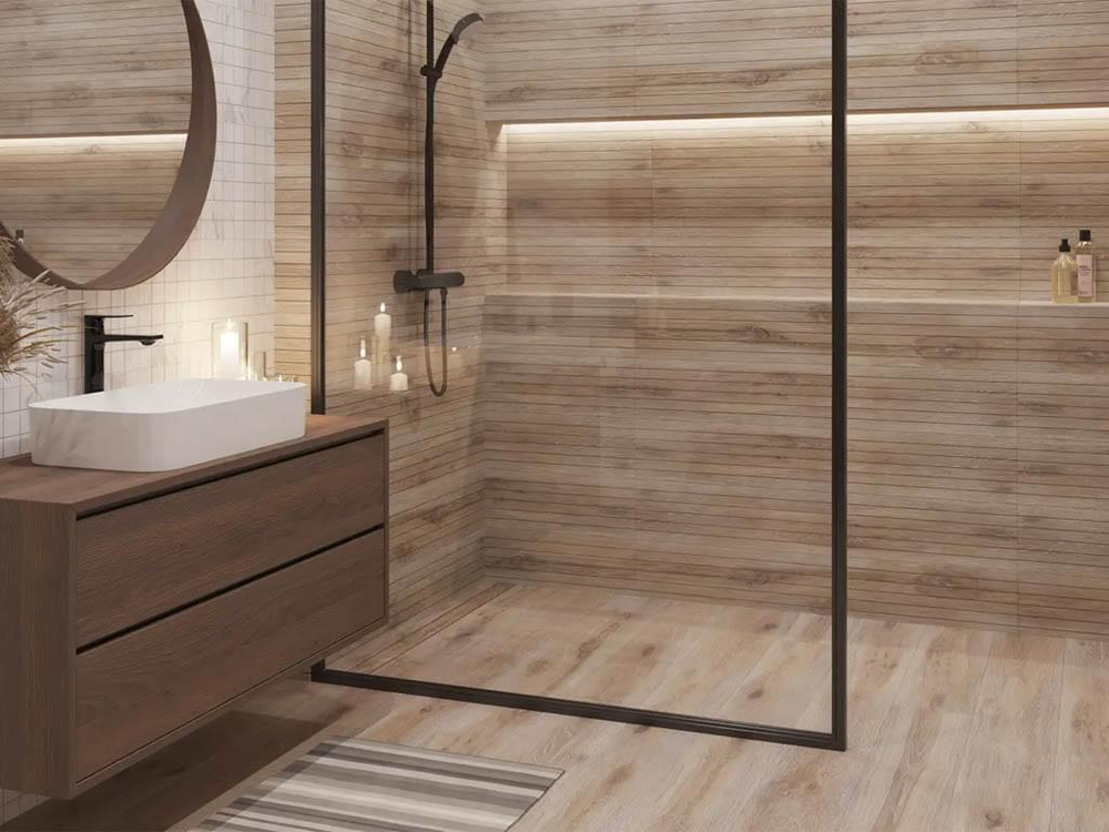 Ametis Selection SI04 Walnut hexagon 25x28.5