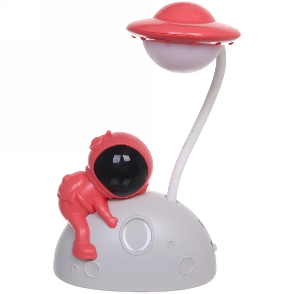 Светильник настольный «Cosmo-Любимая Луна» LED 28*11,5*7,5см USB 4v 3w, Красно-белый