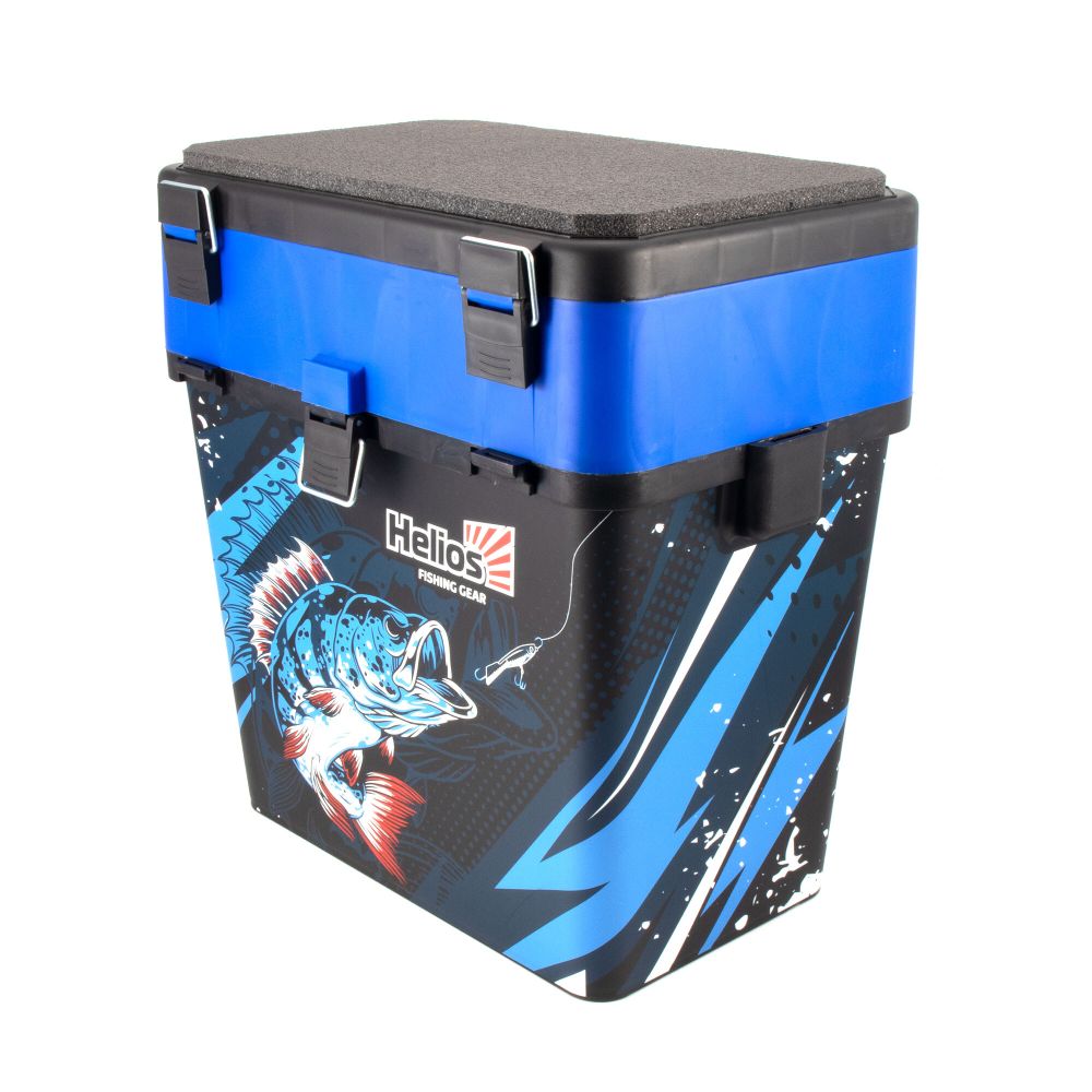 Ящик для зимней рыбалки &quot;ICE FISHING PERCH&quot; Helios, 19 л, синий/6/