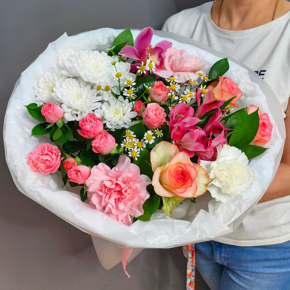 Авторский букет в облачке