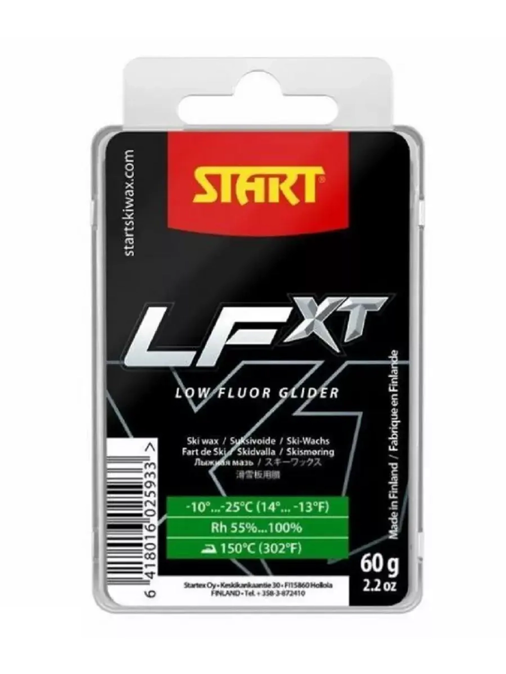 Мазь скольжения START LFXT, (-10-25 C), Green, 60 g