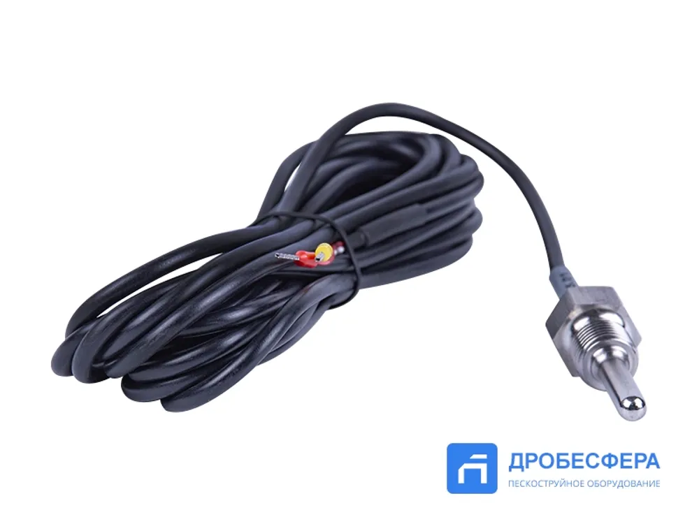 Датчик температуры винтового компрессора PT100 с резьбой G 1/4" и кабелем 4 метра