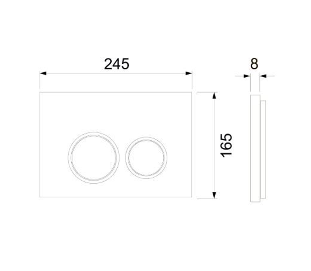 Инсталляция для подвесного унитаза TECEspring, пластиковая панель смыва TECEspring R, черная матовая S955102