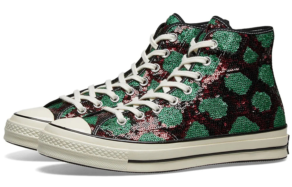 Chuck 70 Converse High "Snake Pattern - Red Green"