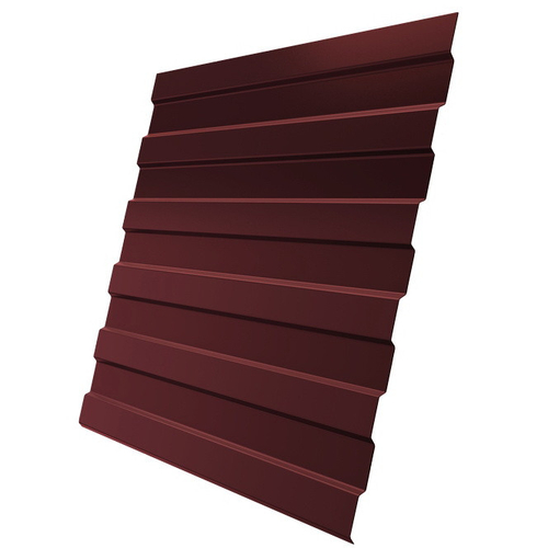 Профнастил С8 Grand Line Optima Pe 0,45 мм RAL 3009 оксид красный