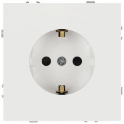 Розетка ЭРА Galaxy 15-2101-08 c заземлением 2P+E Schuko 16А-250В IP20 белый матовый | Эра Galaxy