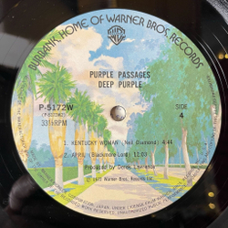 Винтажная виниловая пластинка LP Deep Purple Purple Passages (Japan 1974) (No Obi) Mandrake Root
