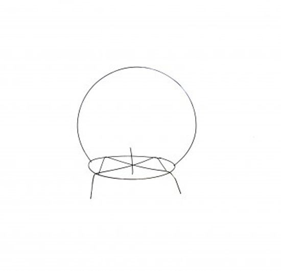 Ритуальный каркас- поминальник большой с ручкой d-310