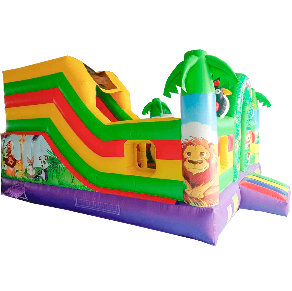 Коммерческий надувной батут «Сафари-джунгли», 5x5x3 м