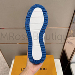 Мужские бело-синие кроссовки Louis Vuitton Run Away