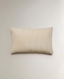 Zara Home наволочка декоративная из хлопка, экрю, 40x60 см · 6362/008