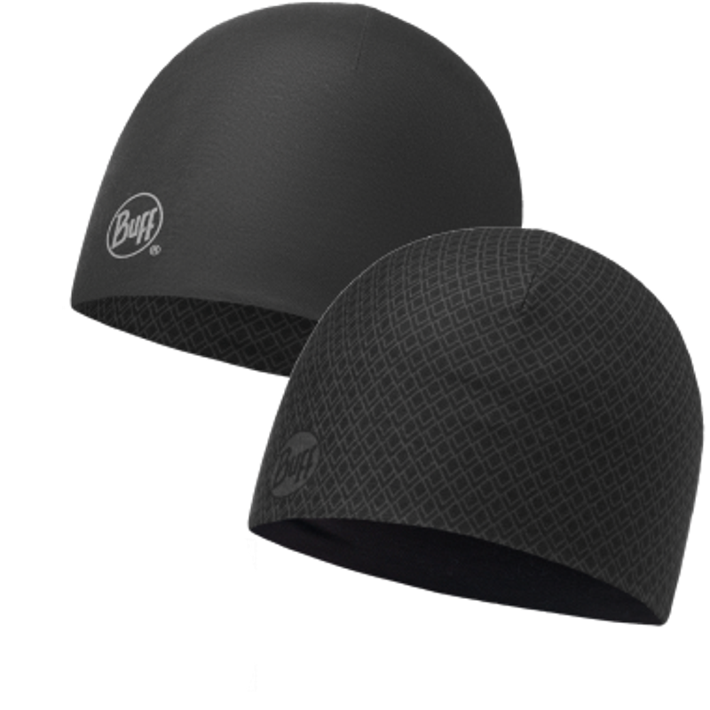 Двухсторонняя спортивная шапка Buff Drake Black - Graphite Фото 1