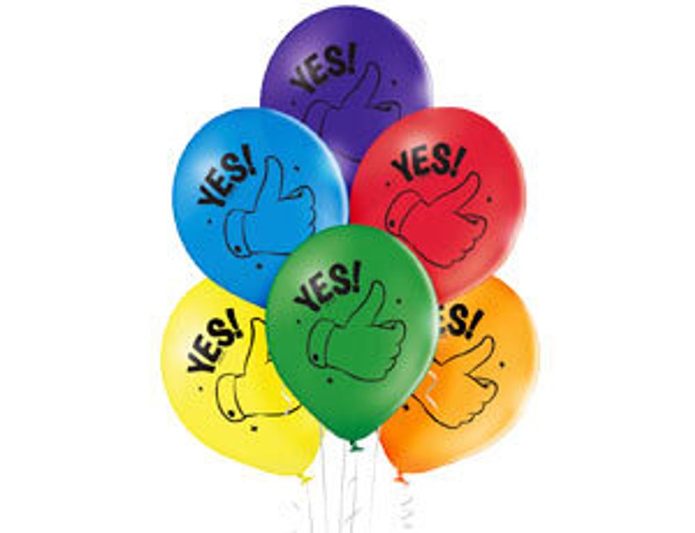 Шар (14''/35 см) Yes!, 50 шт.