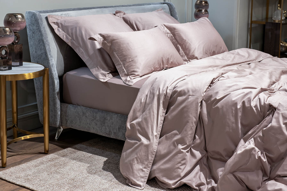 Постельное белье семейное Garda Decor Пудреная роза 130hb- 10201