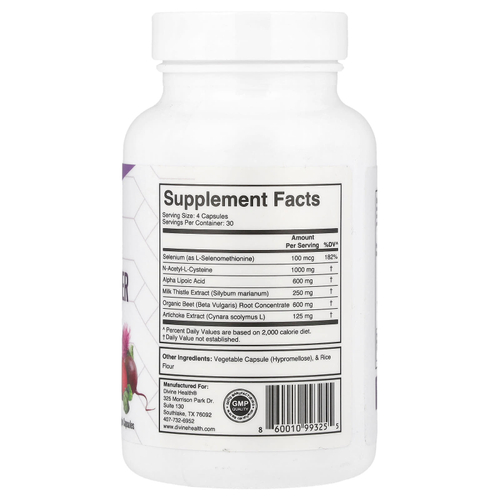 Divine Health, Д-р Кольбер Liver Gallbladder Cleanse, 120 растительных капсул