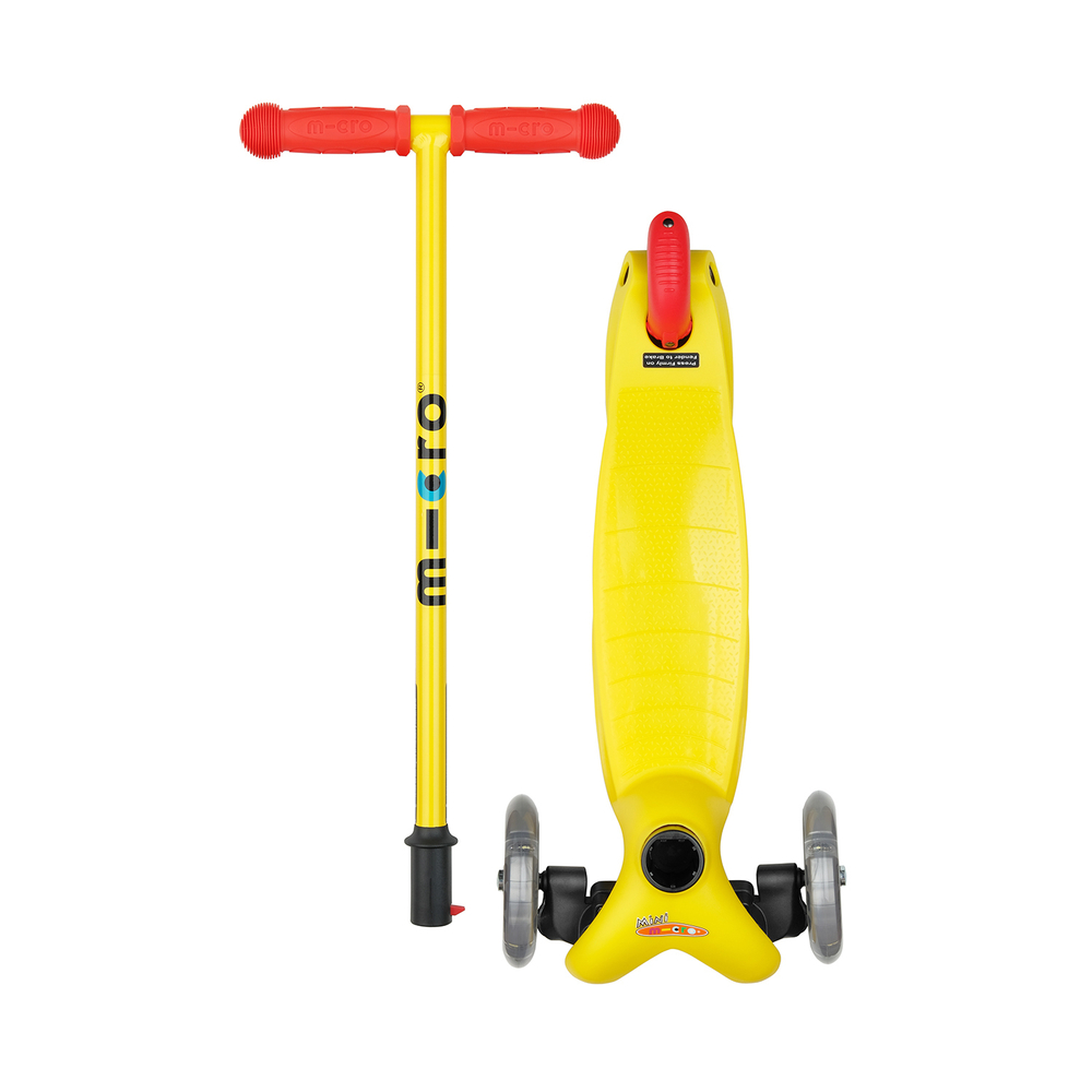 Самокат Mini Micro 3 в 1 Limpopo Желтый LED с рюкзаком камуфляж