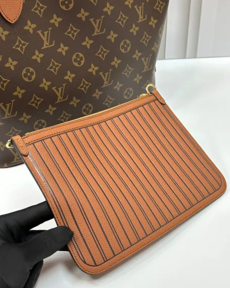Сумка Louis Vuitton Neverfull Inside Out MM двухсторонняя, коричневая