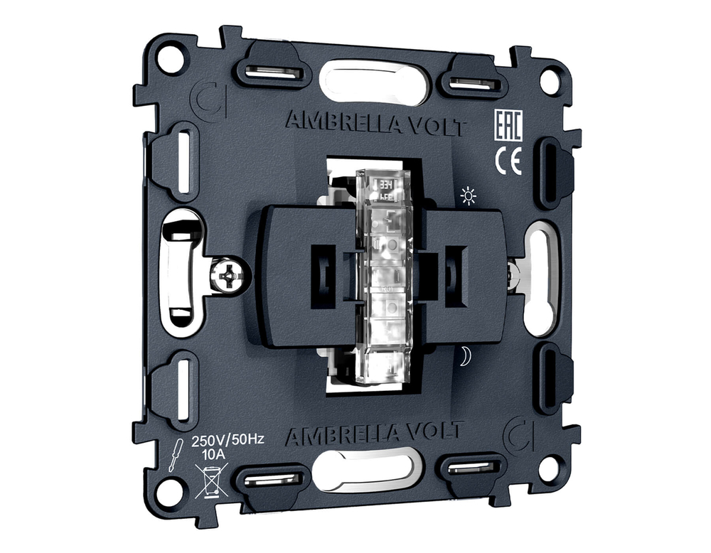 VM113 Механизм 1-клавишного выключателя с самовозвратом 10A-250V QUANT