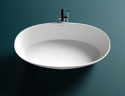 Ванна каменная отдельностоящая матовая 178х92 Salini ALDA 101911SMRF окрашена по RAL