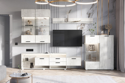 Тумба для ТВ Алтея, Дуб крафт белый