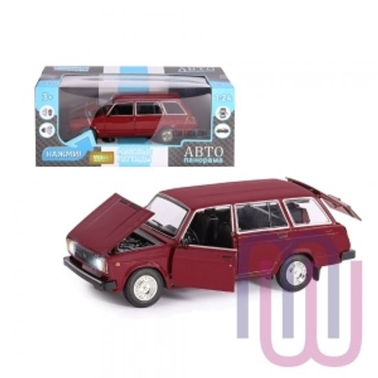 МОДЕЛЬ МАШИНЫ 1/24 ВАЗ 2104 БОРДОВЫЙ