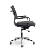 Кресло Кайман Трио СН-303 Софт, низкая спинка, хром, экокожа Santorini