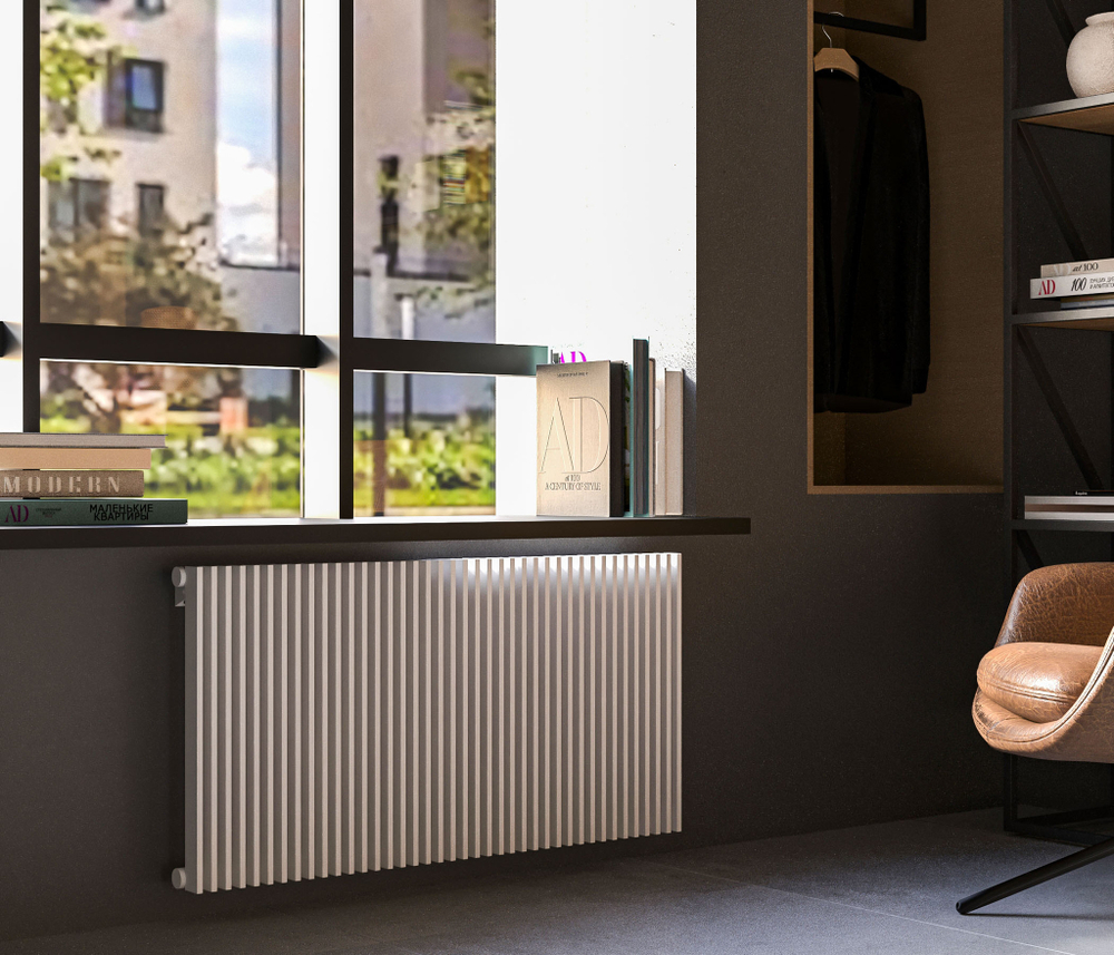 Дизайн-радиаторы Параллели 334мм с боковым подключением