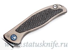 Нож Широгоров Флиппер 95 S30V накладка карбонфотография - 4