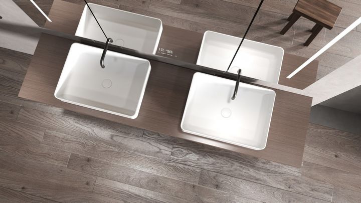 Раковина накладная ABBER Stein AS2629 белая матовая