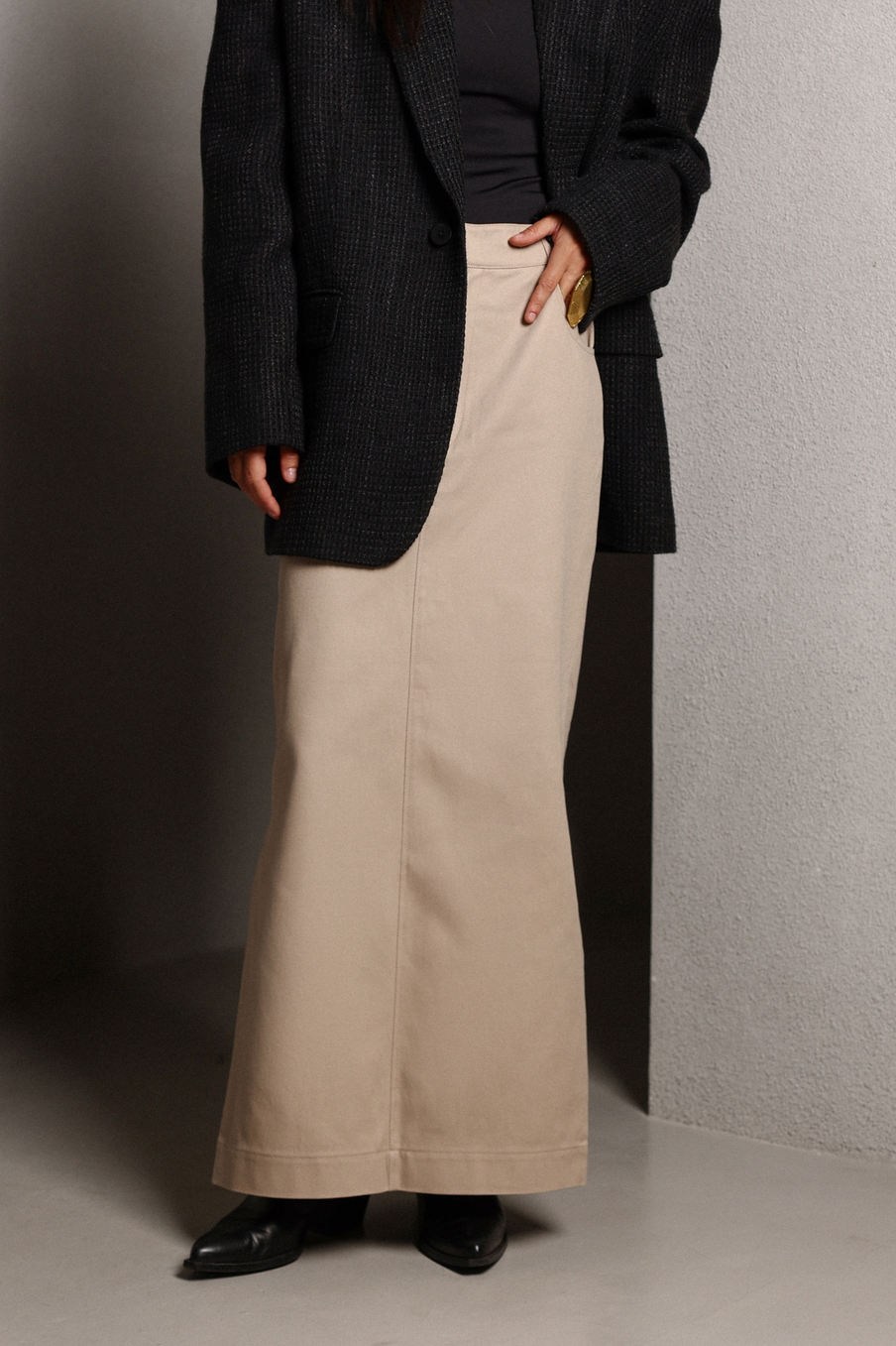 Юбка-макси из денима