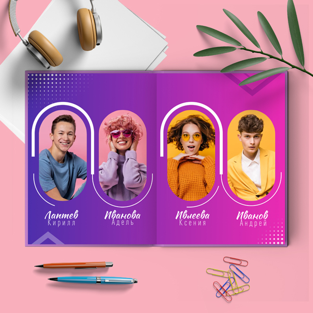 PSD-Шаблон фотокниги "Violet"