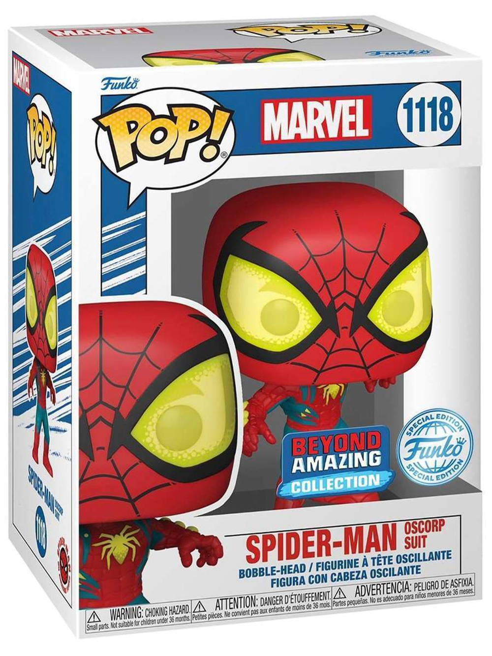 Фигурка Funko POP! Bobble Marvel Spider-Man Oscorp Suit (Exc) (1118) 66626