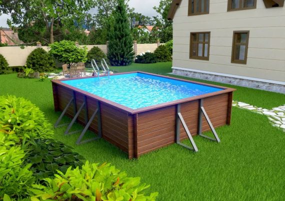 Морозоустойчивый сборный бассейн 5,4 х 4,0 м &quot;Илим&quot; прямоугольный