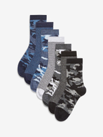 Носки хлопковые для мальчика Next T77-910, 7 шт., Синий, Серый