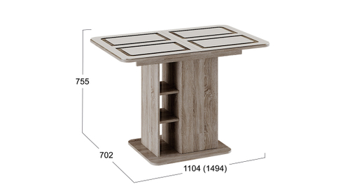Стол раздвижной «Мюнхен» Тип 1