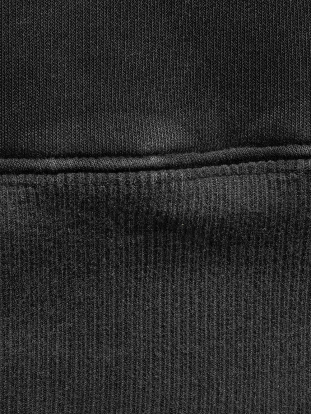 Толстовка Hardlunch garment dye черная