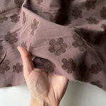 Фланель Крупные ромашки тауп