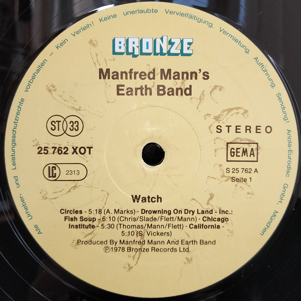 Manfred Mann's Earth Band / Watch (LP)