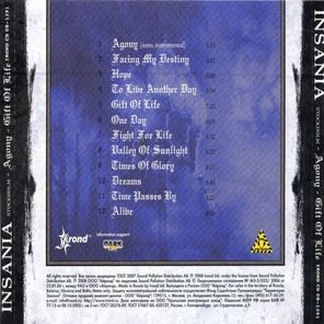 Insania / Agony - Gift Of Life (RU)(CD)