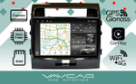 Магнитола для Toyota Land Cruiser 200 2007-2015 (экран климата внизу) - Vaycar VA77-0381-2K на Android 13, 8-ядер, 2K QLED, ТОП процессор, CarPlay,4G SIM-слот