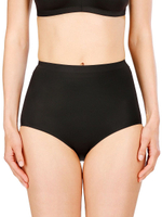 Набор из 2 трусов-макси из гладкого микроволокна (Размер: S) (Цвет: черный)